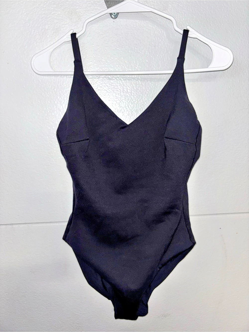 Left on Friday Sunday Suit Black One-Piece Swimsuit Size Small